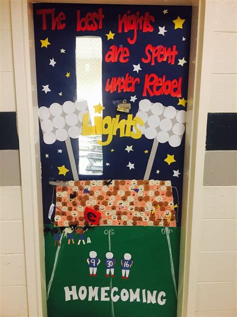 football classroom door|homecoming door.